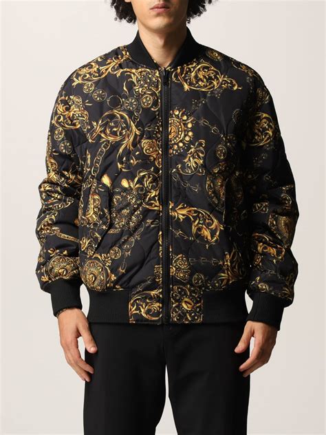 versace jacket mens gold|versace jeans couture jacket men's.